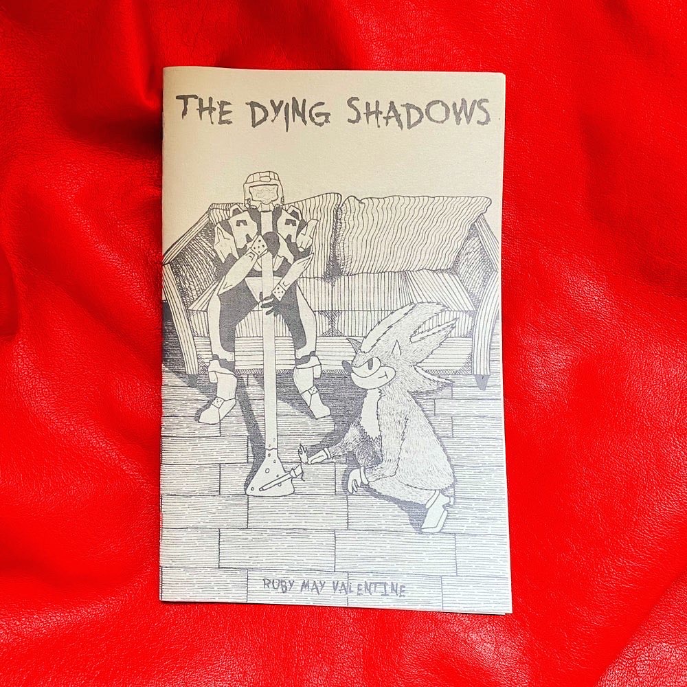a picture of the dying shadows printed comic featuring master chief and shadow the hedgehog smoking a bong